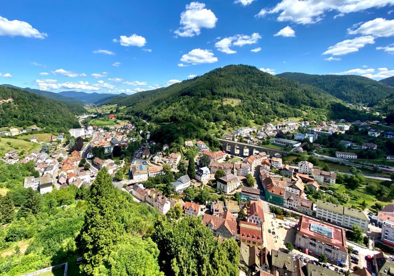Ferienwohnung Zur Bierliebe - Mit Toller Aussicht Im Herzen Des Schwarzwaldes Hornberg Buitenkant foto